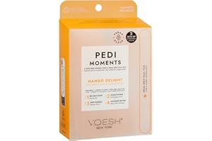 VOESH Pedi Moments, Two Sets of Pedi in a Box 4 Step + a Nail File, Spa Pedicure Kits, Nail Kit, At Home Pedi, Pedicure Prep, Pedicure Supplies, Self-Care Kit