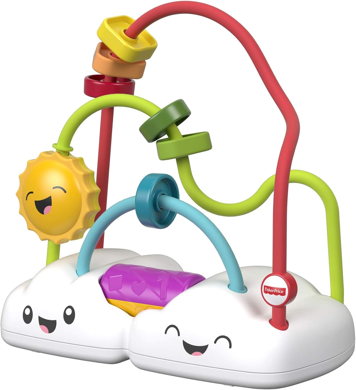 Fyl50 Tourner Et Secouer Les Perles Des 6 Mois Jouet Pour Inciter Bebe A Faire Glisser Fisher Price Mon Boulier Arc En Ciel Bebe Puericulture Bouliers