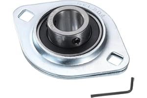 uxcell SBPFL204-12 Pillow Block Bearings 3/4" Bore Bearing Units Steel Flange Mounted Bearing Housing with Wrench