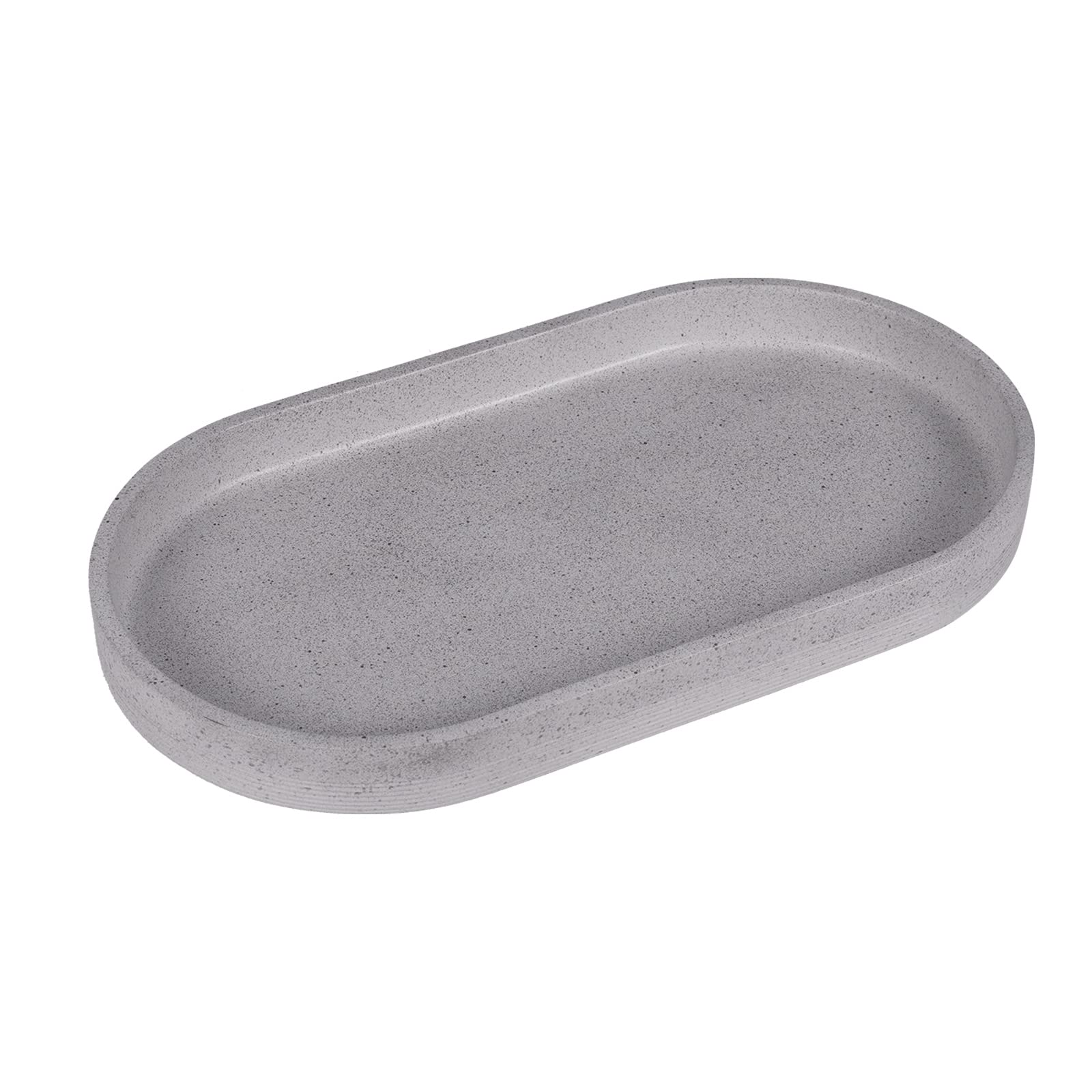 SZYRL Bathroom Vanity Tray Toilet Tank Oval Storage Tray Resin Handmade ...