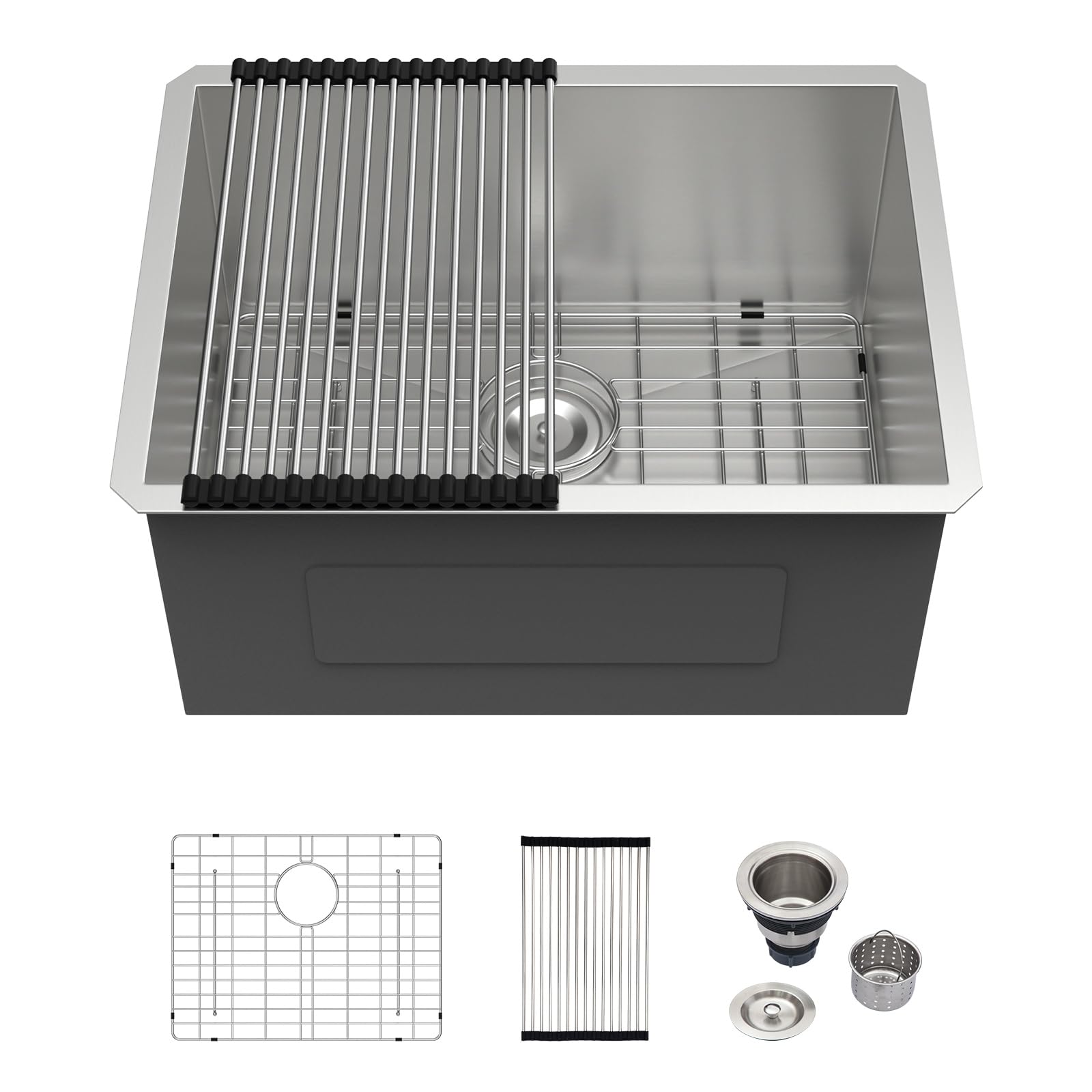 Logmey 24 Inch Undermount Laundry Sink 24x18