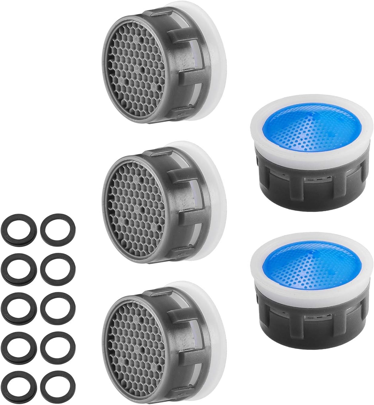 Eigso 5 Pieces Faucet Aerator Insert Water Tap Aerators Faucet Flow