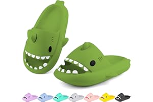 LUYOO Kids Shark Cloud Slides | Boys Girls Slip On Sandals | Toddler Beach Slippers | Youth Fish Flip Flops Pool Shower Shoes