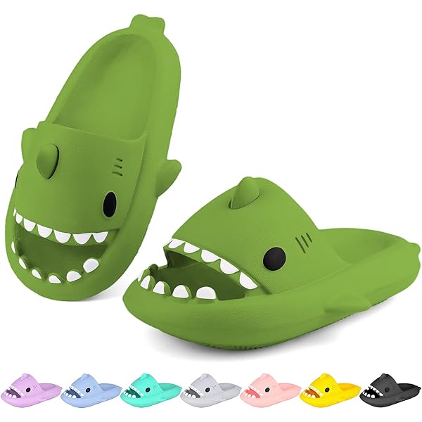 Zureto Orgnal Shark Sldes Upgraded, Cloudy Shark Sldes Ant-Slp