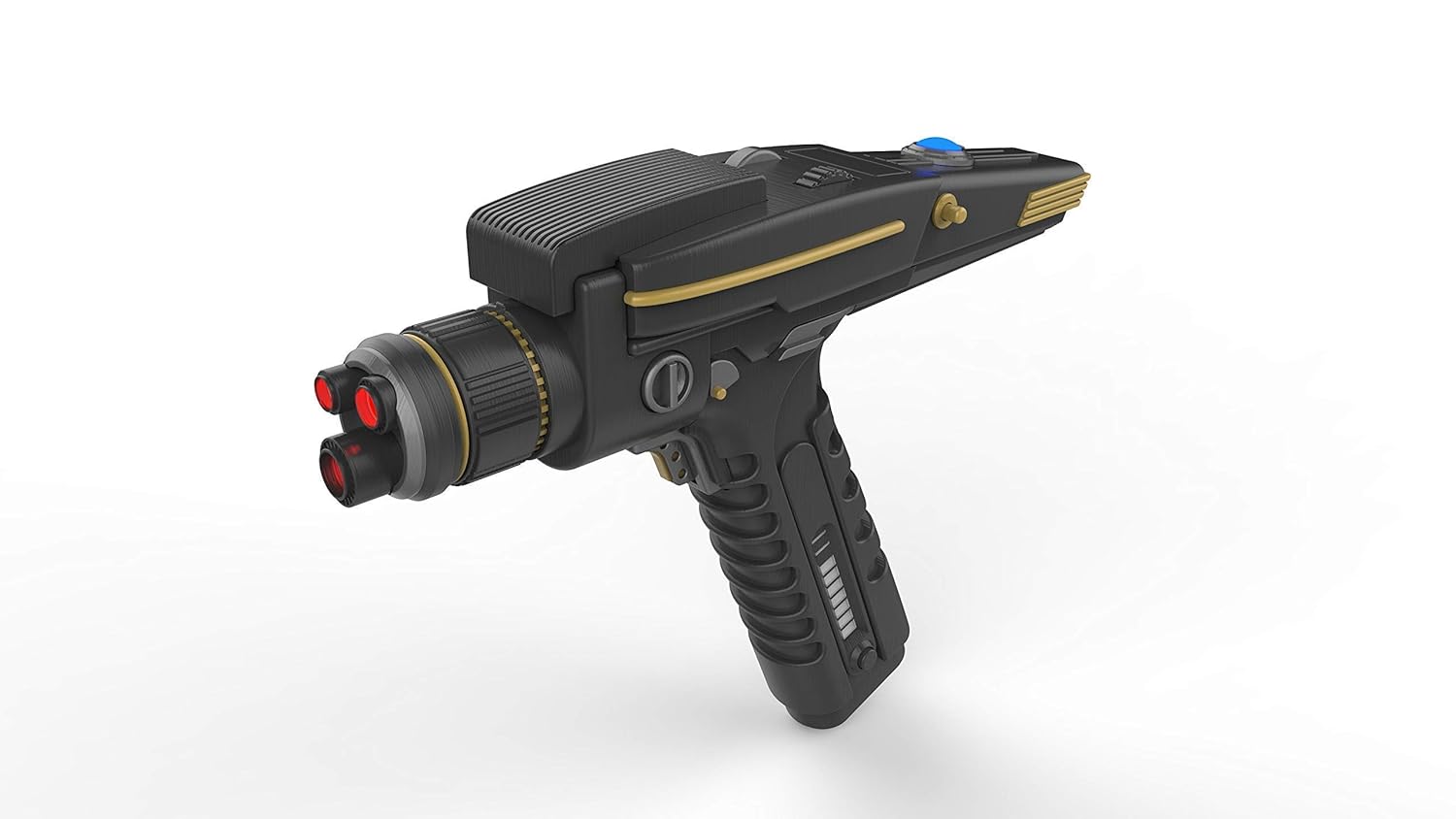 Amazon Com Discovery Phaser Terran Empire Star Trek Cosplay 3d Printed With Moving Parts And Led Lighting Handmade