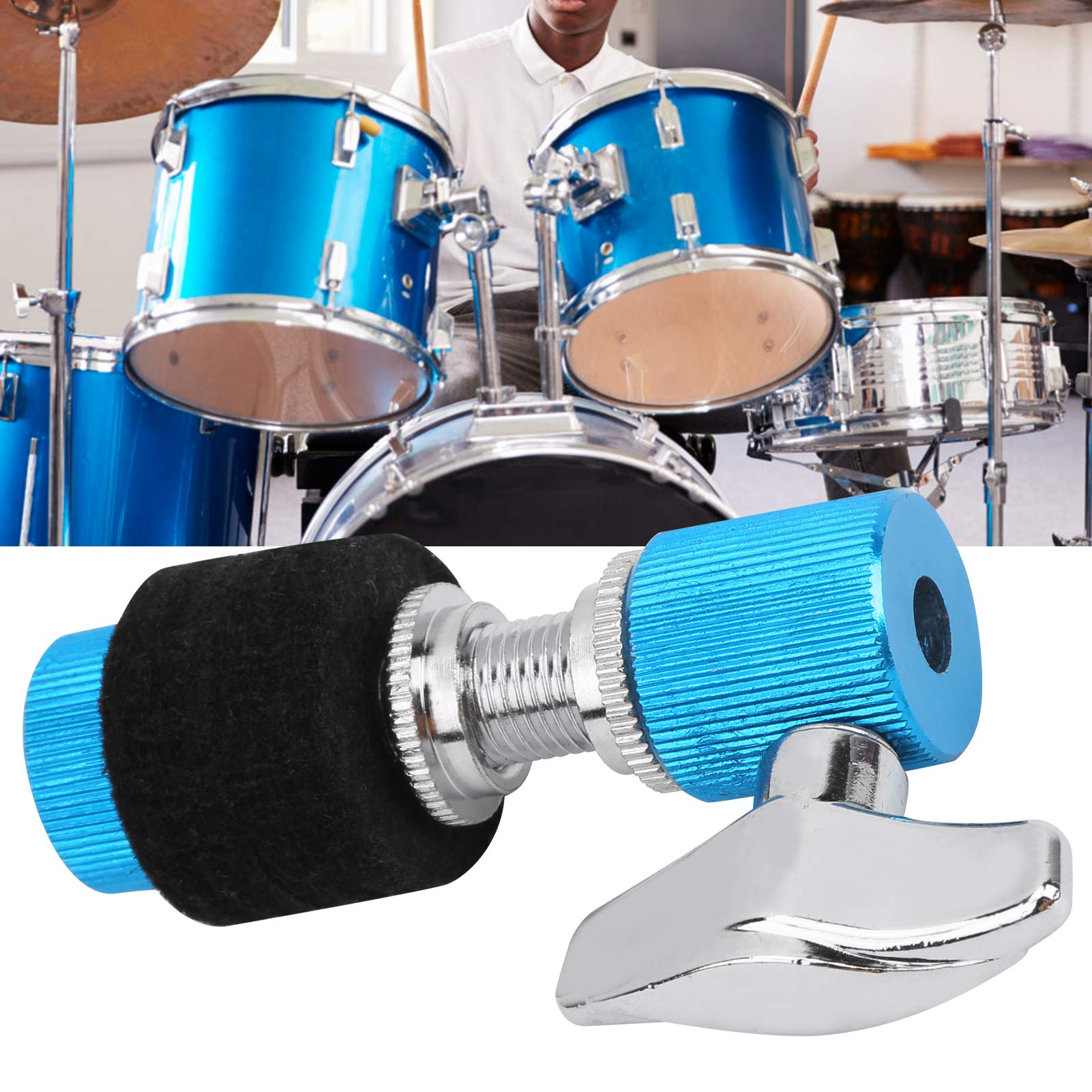 Replacement Jazz Drum, Hi‑Hat Clutch, Blue Percussion Instrument Parts for Standard Jazz Drum Hi-hats(blue, pink)