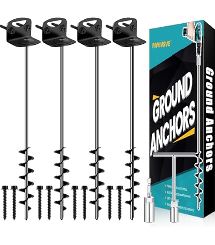 OTI - Anclaje De Barrena De Tierra De Disco Doble De 3/4" X 76,2 Cm (paquete De 4 Anclajes