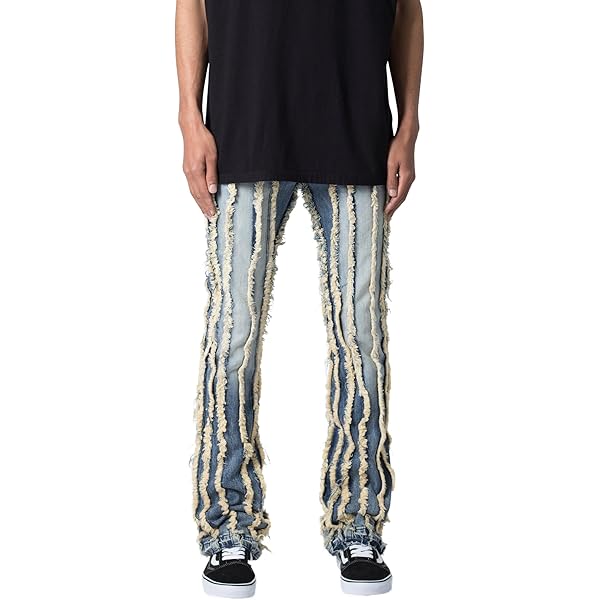 mnml Men's X597 Paneled Skinny Stacked Denim - Black, 29 at Amazon