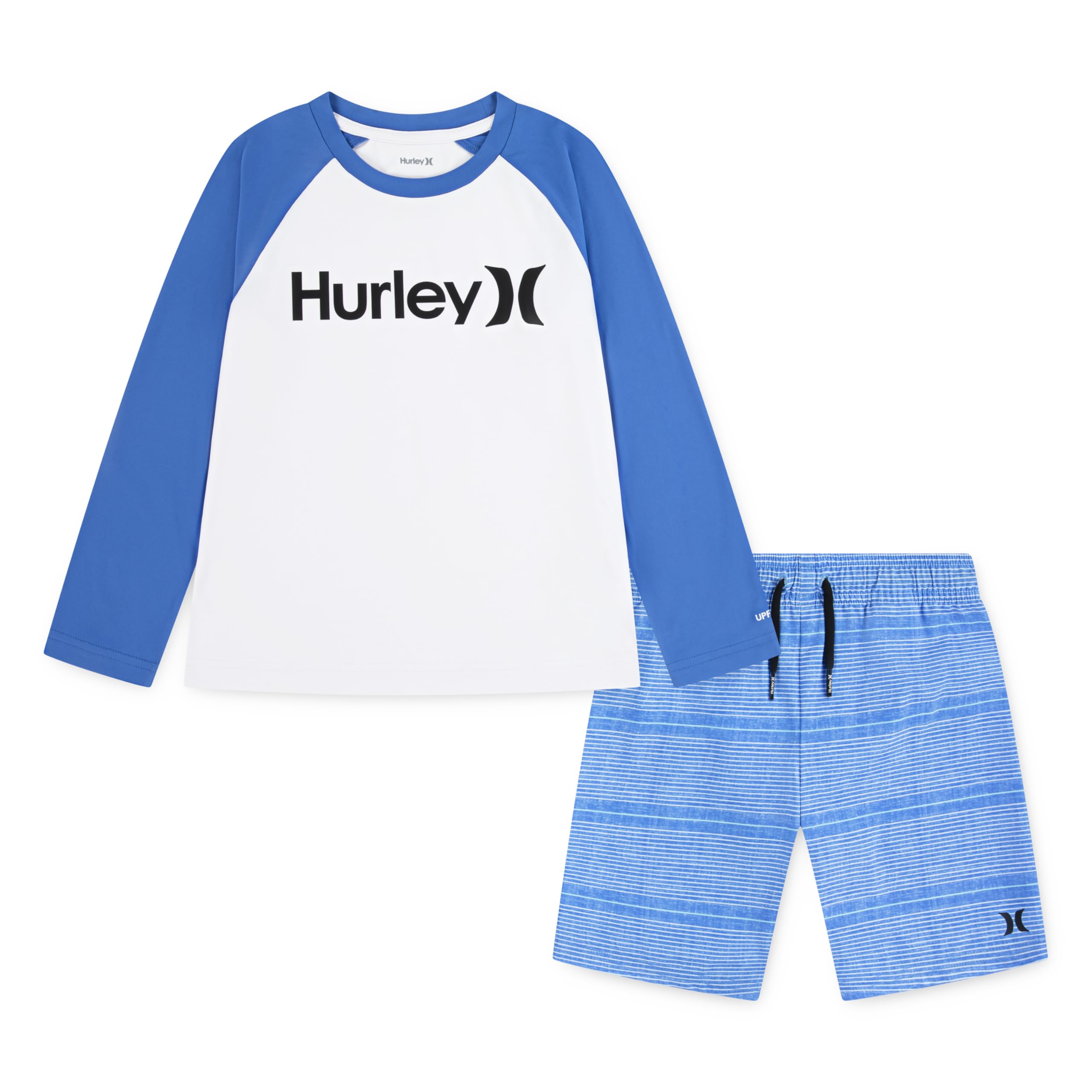Photo 1 of ***(PARTS ONLY/ MAJOR DAMAGE)***Hurley Boys' Swim Suit 2-Piece Outfit Set, Fountain Blue