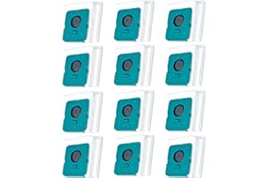 ANDONGO 12 Pack VCA-ADB953 Dust Bags Compatible with SAMSUNG BESPOKE Jet Cordless Stick Vacuum Cleaner, Large Capacity Disposable Replacement Bags, All in One Clean Station Accessories Set