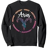 Aries Zodiac Sign Aries Horoscope Aries Birthday Sweatshirt