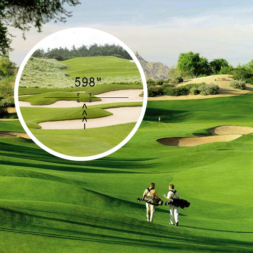 AcTopp Digital Golf Rangefinder Laser Hunting Range Finder Scope with Fog,Horizontal Distance,Height,Scan,Speed Measurement Function,Perfect for Golf ,Hunting and Racing