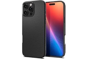Spigen Liquid Air Designed for iPhone 16 Pro Max Case (2024) [Military-Grade Protection] - Matte Black