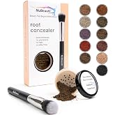 NuBeauti Hair Root Touch Up Powder - Darkest Brown - 11 True-to-Nature Root Concealer Shades - Longer-Lasting, Easy Hairline Shading with Clean Ingredients - With Brush