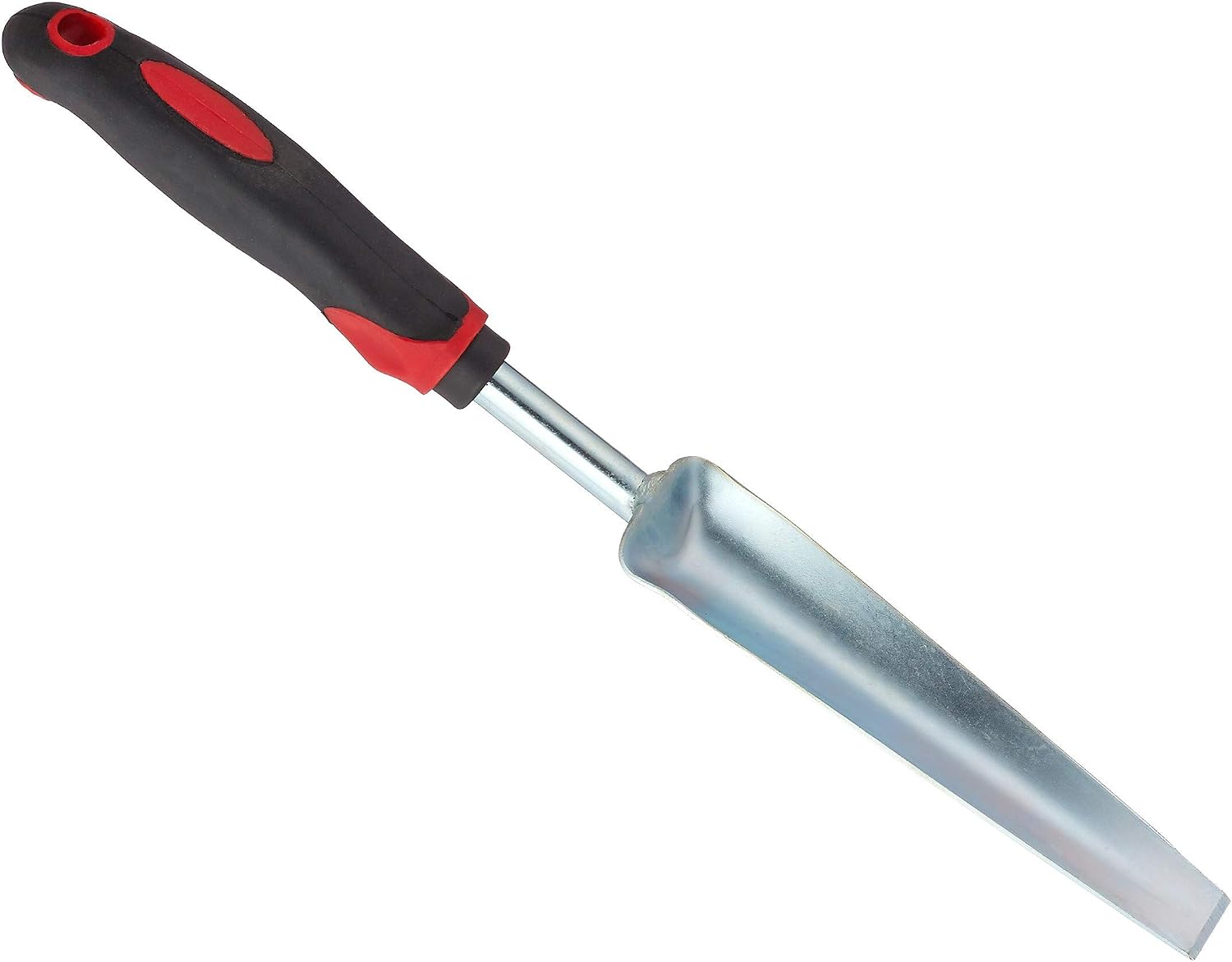 Relaxdays Grubber and Effective Weed Remover, Ergonomic Handle, L: 37.5 cm, Black-Red