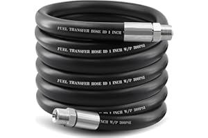Ruikarhop 1" Fuel Transfer Hose 20FT,Farm Pump Hose with Male NPT Fittings for Gasoline,Diesel,Biodiesel…