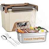 GALOKEO Cordless Electric Lunch Box for Adults, Heated Lunch Box 20000 mAh Battery Powered with Automatic Heating, 1.2L Portable Food Warmer, BPA Free