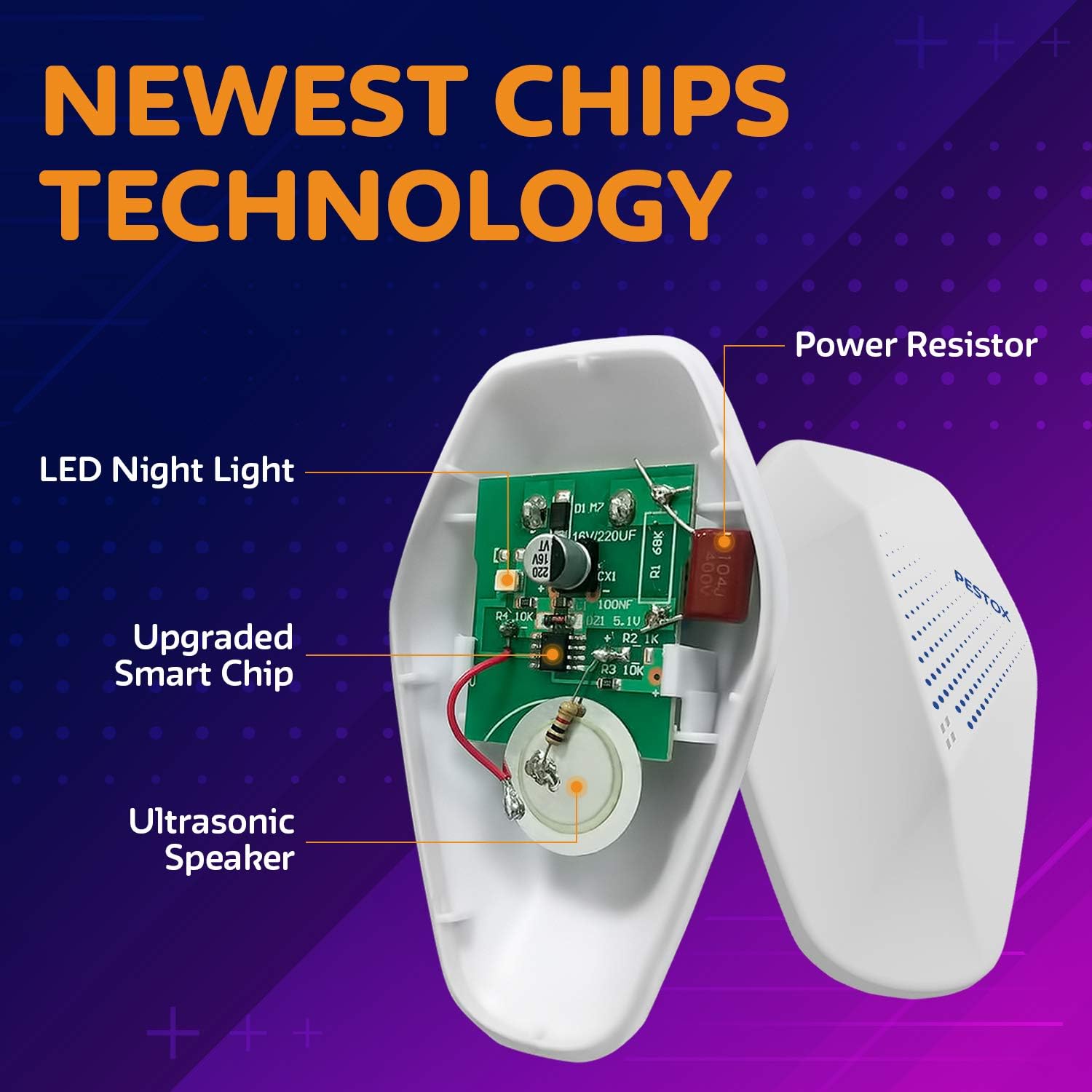 Ultrasonic Pest Repeller Plug in - 2020 New - Outdoor/Indoor Electronic Pest Repellent - 2 Pack - Get Rid of Rat Mouse Squirrel Bug Bee Cockroach Fly Spider Mosquito - Safe for Pet : Garden & Outdoor