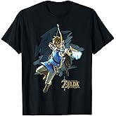 Legend of Zelda Breath of The Wild Link Archer Jump Shot C1 T-Shirt