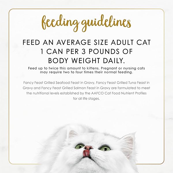 PURINA FANCY FEAST GRILLED WET CAT FOOD SEAFOOD COLLECTION IN WET CAT FOOD VARIETY PACK – (PACK OF 24) 3 OZ. CANS