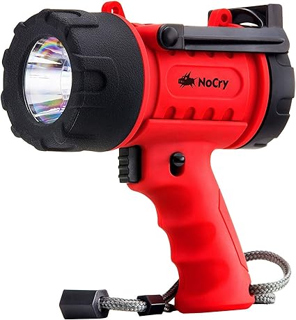 NoCry NC10001 - Linterna recargable impermeable de 18 W, con LED de