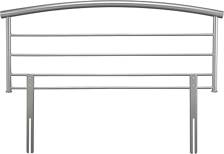 Save On Goods Uk 4ft Small Double 120cm 3 4 Size Metal Silver Finish Tubular Headboard Bed Head End Amazon Co Uk Kitchen Home