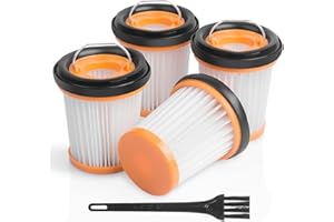 Tiypitcay 4 Pack Handheld Filters for Shark Wandvac ION W1 S87 Cordless Handheld Vacuum WV200, WV201, WV205, WV220. Compare t