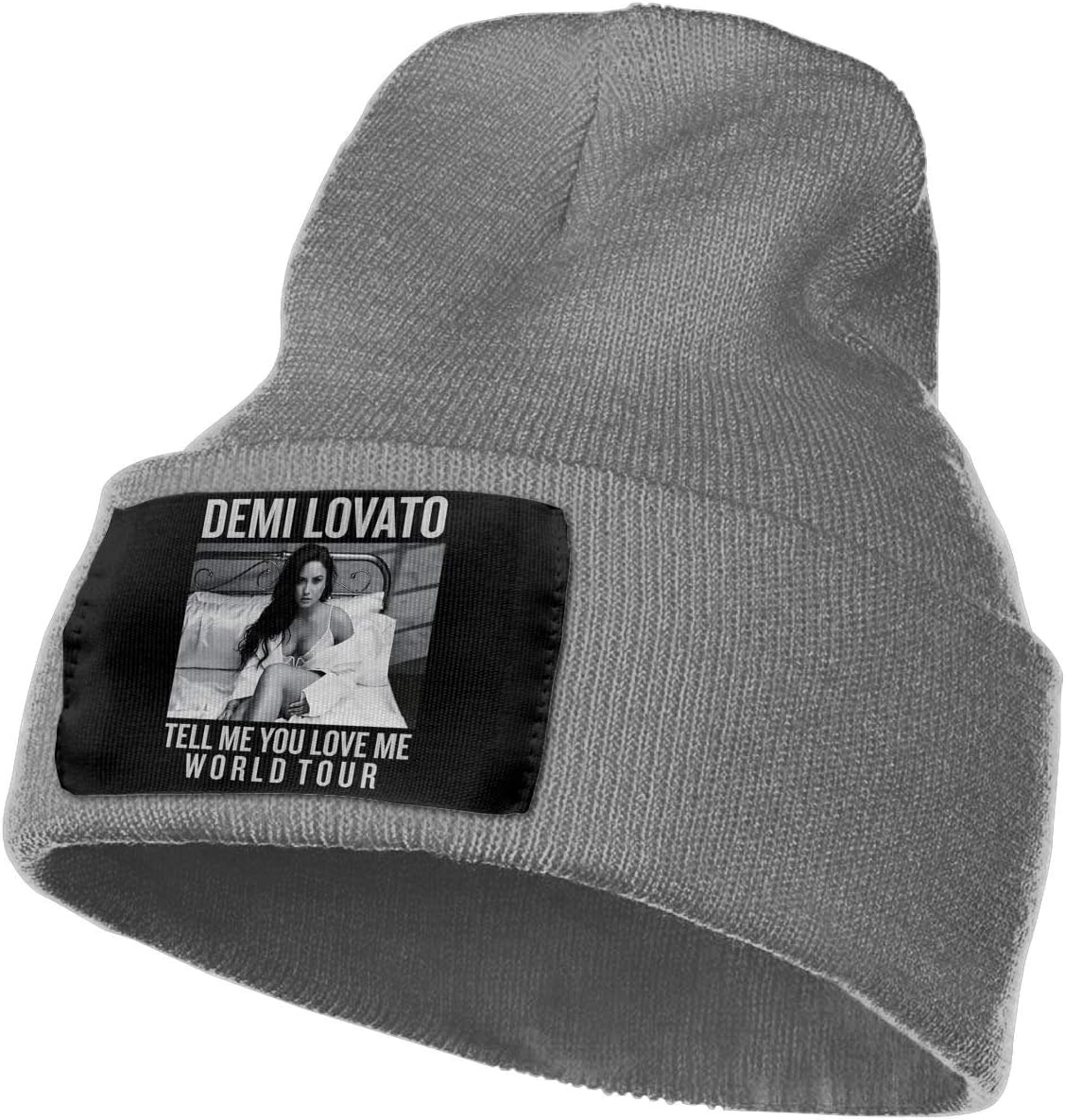 Eoinch Mens & Womens Demi Lovato TELL ME YOU LOVE ME TOUR Skull Beanie Hats Winter Knitted Caps Soft Warm Ski Hat Black
