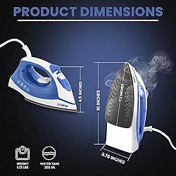 Utopia Home Steam Iron for Clothes - Non-Stick