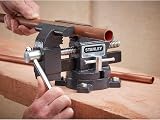 Stanley MaxSteel 100mm 4 Inch Light-Duty Vice Cast Iron Chrome Hardware view 2