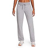 Reebok Womens Cozy Classic Sweatpant, Standard Fit, 30” Inseam, Midweight Cotton-Poly Fleece Fabric