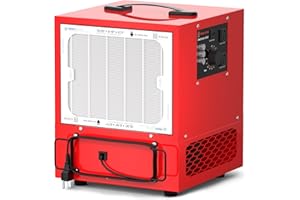 Abestorm Tabletop Dust Collector for Woodworking, Portable Double-sided Intake Air Filtration Systems, Movable Air Filter with Timer Function, Ideal for Garage Works Shop and Room Renovations