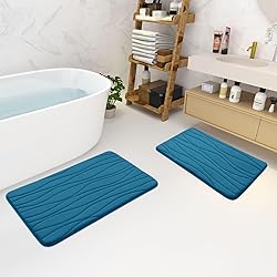 Buganda Memory Foam Bathroom Rug Mat 59x24, Extra