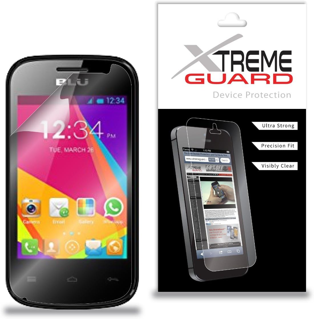 XtremeGuard™ Screen Protector for BLU Dash Jr. Social D141s (Ultra Clear)