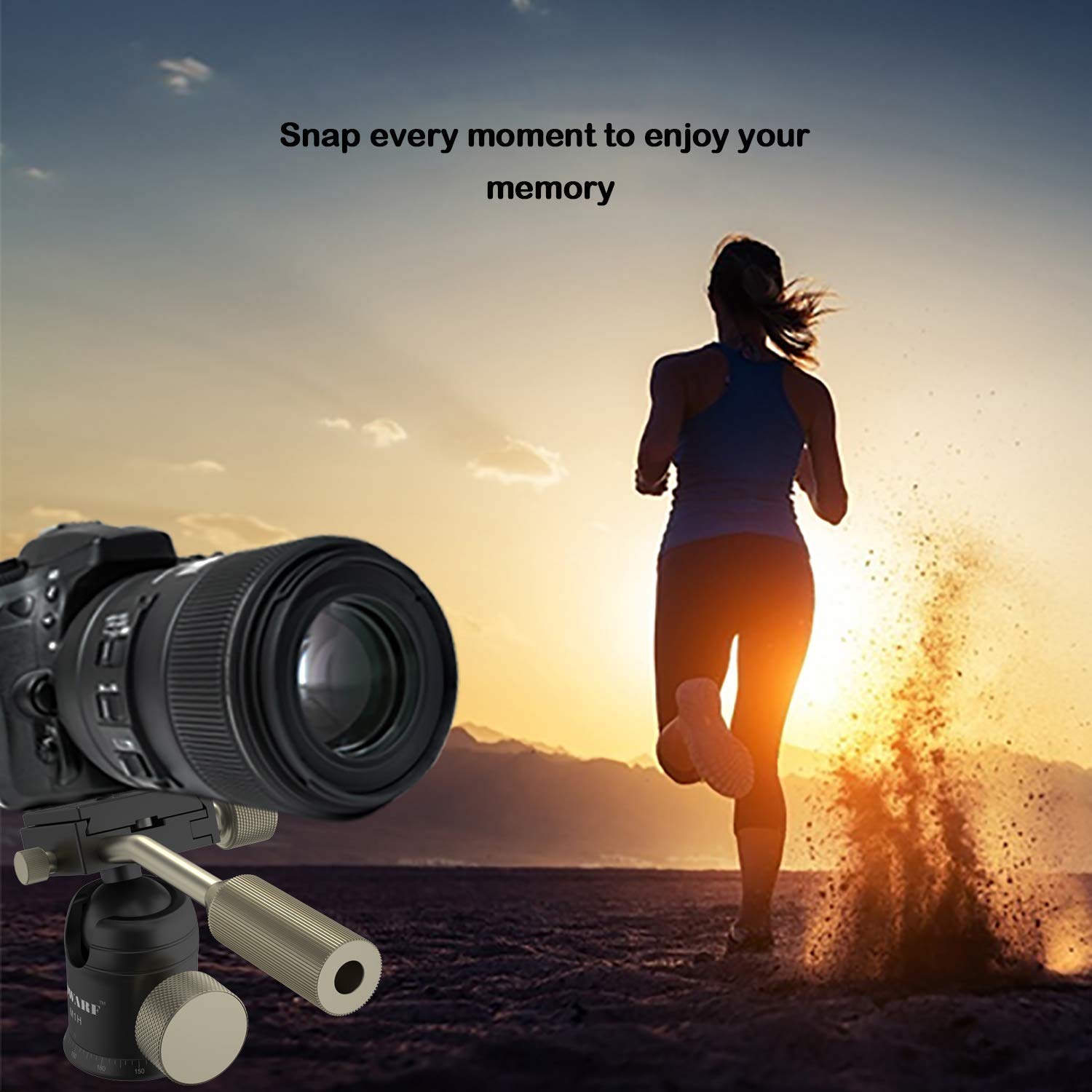 ODWARF M1H CNC Camera Tripod Ball Head Max Loading 17.6lbs Ballhead Tripod Heads Mini Ball Heads with 1/4 Inch Fast Shoe Plate for for Mirrorless Cameras, iPhones,IPad,Telescope: Industrial & Scientific
