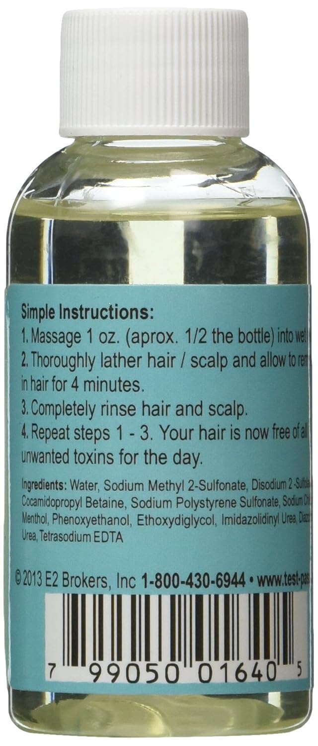 Amazoncom Test Pass Detox Shampoo Single Use NET 2 FL OZ
