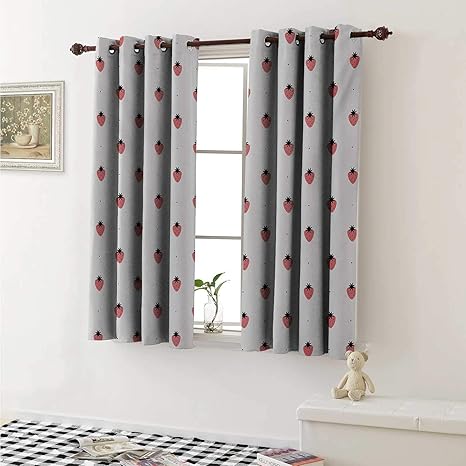 Amazon Com Strawberry Blackout Draperies For Bedroom Healthy
