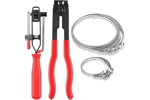 DTNESS Universal Auto CV Joint Boot Clamps Kit, 32Pcs (15L + 15S) with 2 Pliers, Car Truck SUV Axle Repair