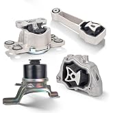 ENA Engine Motor and Trans Mount for A4070 A4099 A4098 A4071 Set of 4 Compatible with Volvo 2011-2016 S60 2008-2015 S80 XC70 2015 2016 V60 XC60 2008-2010 V70 Replacement for 9906 10001 10035 9907