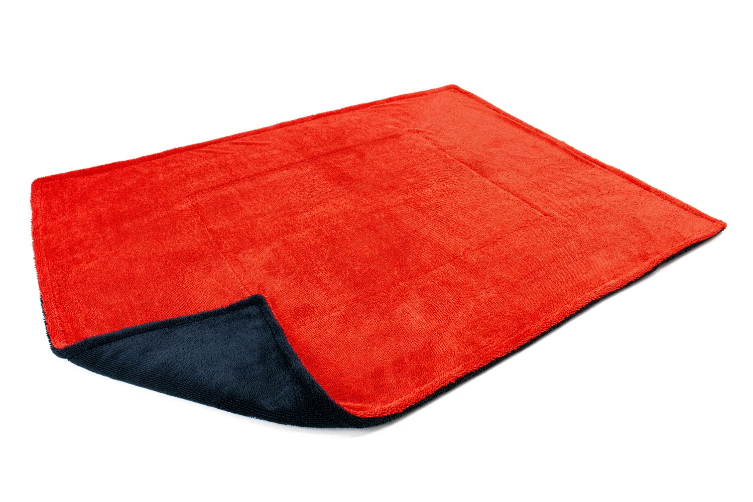 Photo 1 of [Dreadnought Max] Triple Layer Microfiber Car Drying Towel | Twist Pile | 1400GSM | 1 Pack (30"x40", Red/Black)
