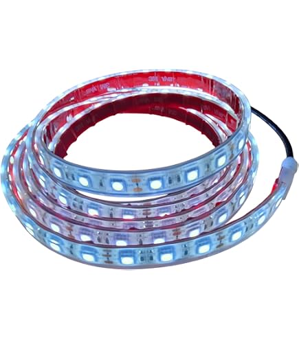 Marine Submersible LED Light Strip 12V 6ft White, LED Rope Lights, Waterproof
