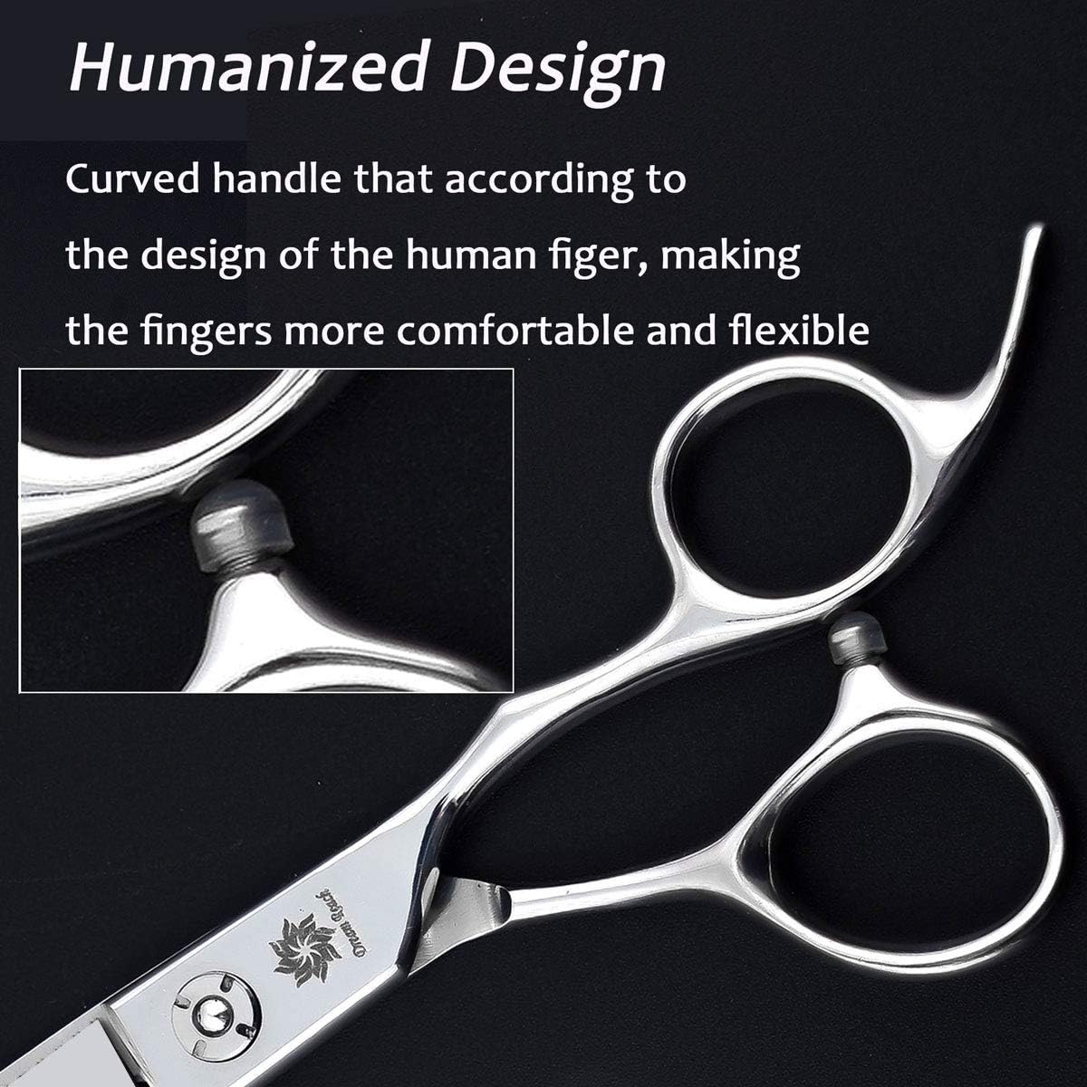 Dream Reach Professional 6.0'' Barber Shears Hair Cutting Scissors Hairdressing Scissors Straight Scissors for Wome and Men - Image 5
