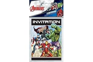 Avengers Party Invitations, 8ct