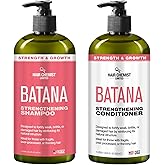 Hair Chemist Batana Strengthening Shampoo & Conditioner 33.8 oz. (2-PC SET) - Batana Shampoo and Conditioner for Hair Growth, Thickening and Strength