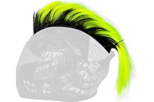 HHongJM Mohawk Wig for Helmet Decoration, Reusable Hawk Design (Helmet Not Included)