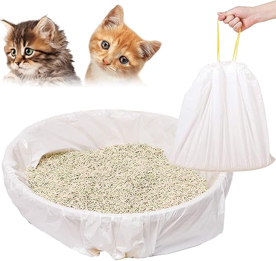 Cat Litter Box Liners,3 Pack 21 Count Pets Litter Liners,Jumbo Extra Durable Large
