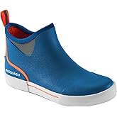 BASSDASH Men’s 4.5" Waterproof Fishing Deck Boots Anti-Slip Rubber Ankle Boots Rain Shoes for Boating Gardening Working