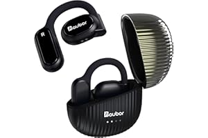 AUBOR Sports Headphones Wireless Bluetooth 5.3 Open Ear Headphones with 2 Microphones,16.2mm Driver, ENC Clear Talk,IPX6 Water-Resistant, Immersive Stereo Sound,45H Playtime for Exercising