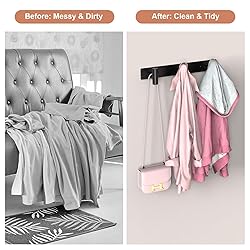 PMMASTO Coat Rack Wall Mounted, 3 "T Shaped Wall