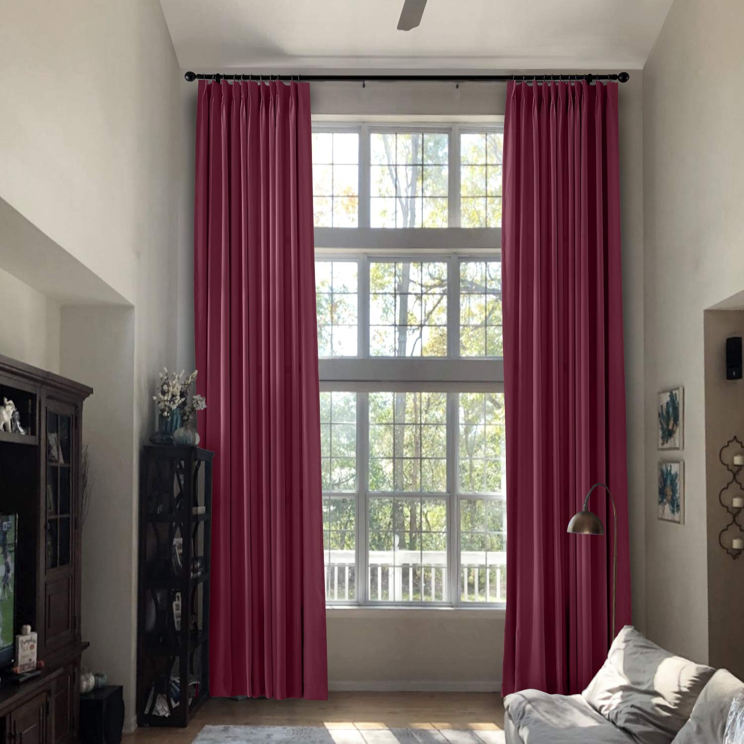 Buy Prim Pinch Pleat Blackout Curtains Extra Length Curtains 240